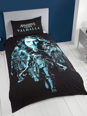 Assassin's Creed Valhalla Single Duvet Cover and Pillowcase Set