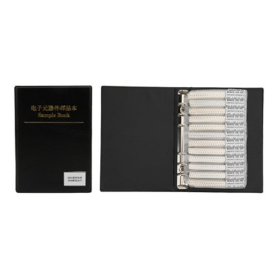 Assorted 0603 Series Capacitors Kit:90 Values Electronic Components Sample Book in Black