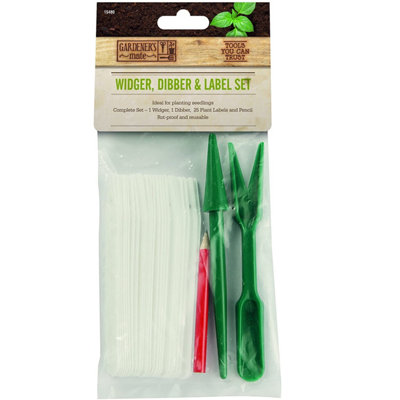 Assorted Planting & Label Kit - Widger, Dibber & Label Set
