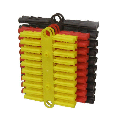 Assorted Screw Wall Expansion Fixing Raw Plugs for Brick Stone Concrete Wall Plasterboard, 120pcs
