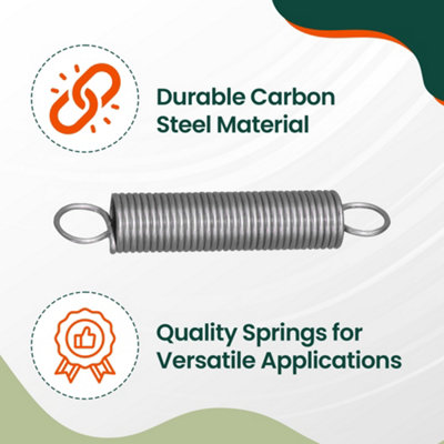 Assorted Springs with Storage Box Compression and Tension Springs Rust Resistant Finish Set of 70