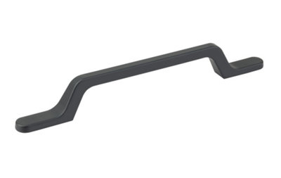 ASTER - kitchen, bedroom and office cabinet door handle - 128mm, graphite