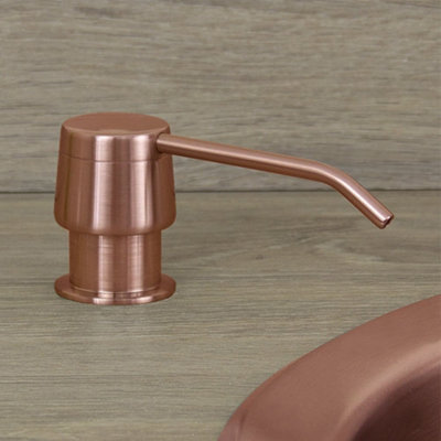 Astini Antique Copper 270ml Integrated Kitchen Sink Soap Dispenser