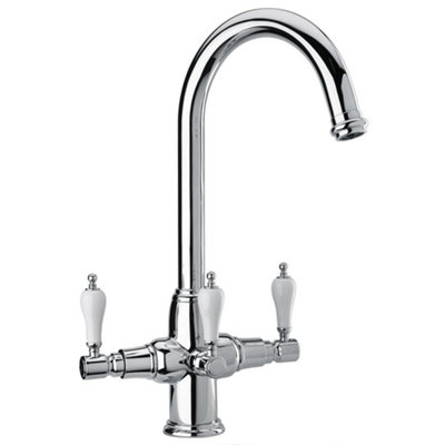 Astini Kelda 3-Way Kitchen Mixer Tap - Traditional Chrome, Ambient & Filtered Water, WRAS-Approved