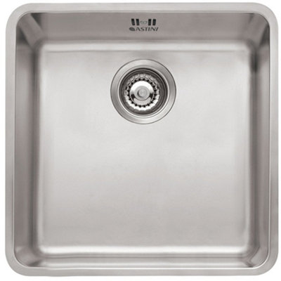 Astini Serena 2-Bowl Undermount Stainless Steel Kitchen Sink 888x444x200mm with 90mm Basket Wastes