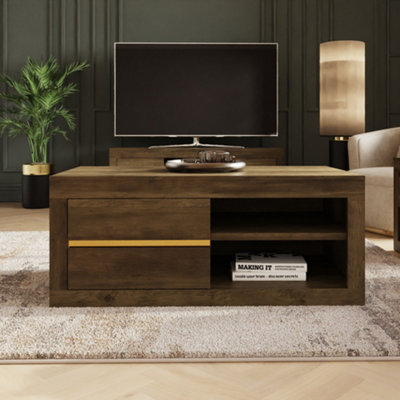 Astley 2 Drawer 2 Shelf Coffee Table