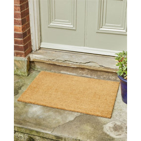 Outdoor Door Mat, 30'' x 17'' Silicone Scraper Front Durable Non-Slip  Waterpr
