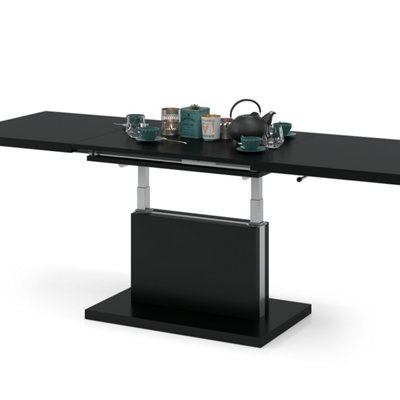 Aston 70 - 2 in 1 Extending Coffee / Dining Table - Black Matt