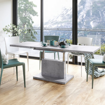 Aston 70 - 2 in 1 Extending Coffee / Dining Table - Concrete