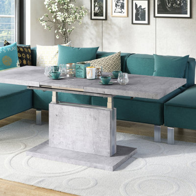 Aston 70 - 2 in 1 Extending Coffee / Dining Table - Concrete