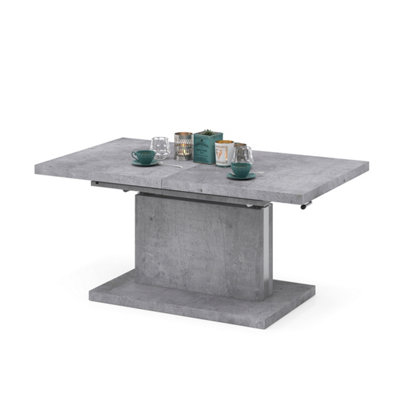 Aston 70 - 2 in 1 Extending Coffee / Dining Table - Concrete