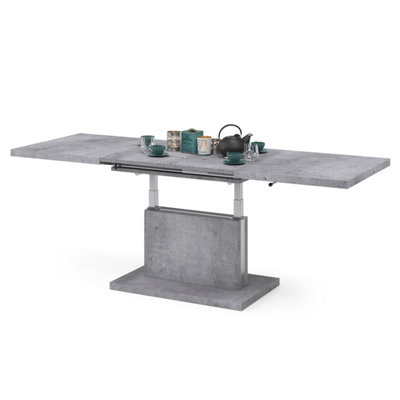 Aston 70 - 2 in 1 Extending Coffee / Dining Table - Concrete