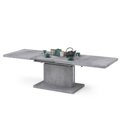Aston 70 - 2 in 1 Extending Coffee / Dining Table - Concrete