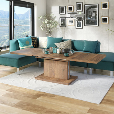 Aston 70 - 2 in 1 Extending Coffee / Dining Table - Halifax Oak