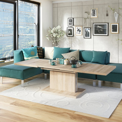 Aston 70 - 2 in 1 Extending Coffee / Dining Table - Sonoma Oak
