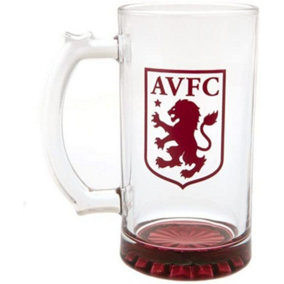 Aston Villa FC Crest Stein Clear/Claret Red (One Size)