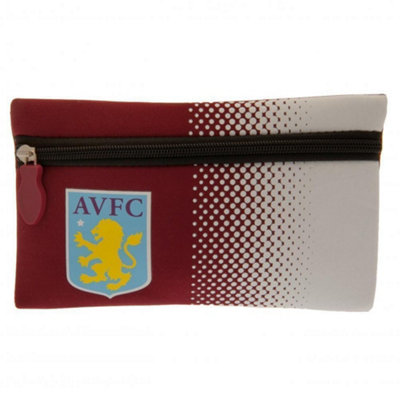 Aston Villa FC Fade Pencil Case Claret Red/White (One Size)
