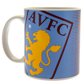 Aston Villa FC Half Tone Mug Claret Red/Blue/White (One Size)