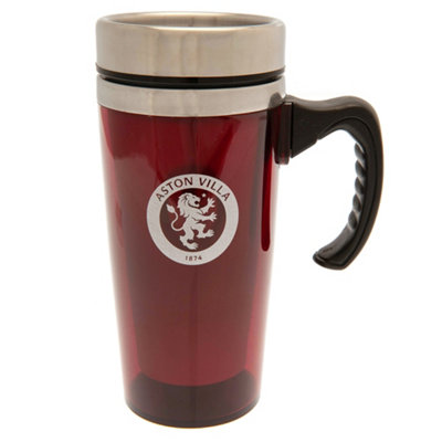 Aston Villa FC Handle Thermal Travel Mug Claret (One Size)