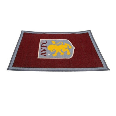 Aston Villa FC Rug Maroon/Grey/Yellow (One Size)