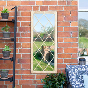 Aston & Wold Lattice Mirror Stone Effect