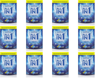 Astonish All in 1 Dishwasher Tablets Lemon 42 Tablets (Pack of 12)