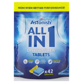 Astonish All in 1 Dishwasher Tablets Lemon 42 Tablets