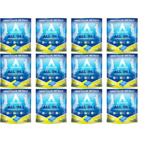 Astonish All in 1 Dishwasher Tablets Lemon Scent, 100 Tablets (Pack of 12)