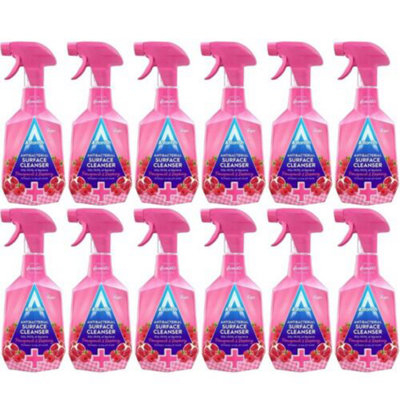 Astonish Antibacterial Surface Cleanser Pomegranate & Raspberry 750ml x 12