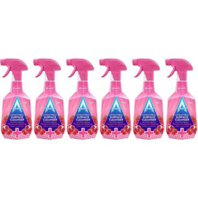 Astonish Antibacterial Surface Cleanser Pomegranate & Raspberry 750ml x 6