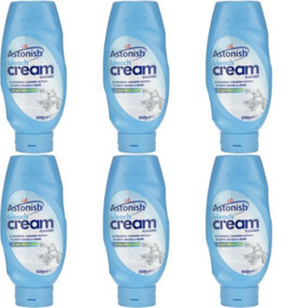 Astonish Bleach Cream Cleaner - Powerful Cleaning Action 550ML (Pack of 6)