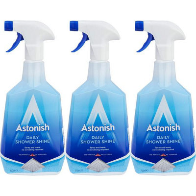 Astonish Daily Shower Cleaner Trigger Spray 750ml (Pack of 3)