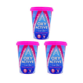 Astonish Oxy Active Non-Bio Stain Remover 625g - Pack of 3