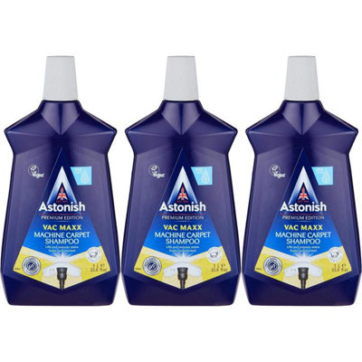 Astonish Premium Vac Maxx Machine Carpet Shampoo, 1 Litre (Pack of 3)