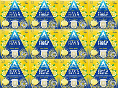 Astonish Toilet Bowl Fizz & Fresh Lemon Splash 8 Tabs (Pack of 12)