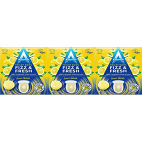 Astonish Toilet Bowl Fizz & Fresh Lemon Splash 8 Tabs (Pack of 3)