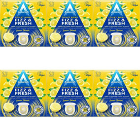 Astonish Toilet Bowl Fizz & Fresh Lemon Splash 8 Tabs (Pack of 6)