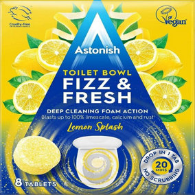 Astonish Toilet Bowl Fizz & Fresh Lemon Splash 8 Tabs