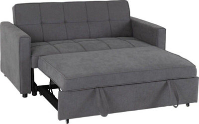 Astoria Sofa Bed in Grey Fabric Contemporary and minimalist