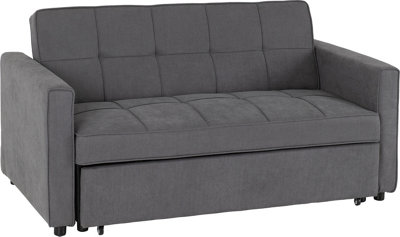 Astoria Sofa Bed in Grey Fabric Contemporary and minimalist | DIY at B&Q