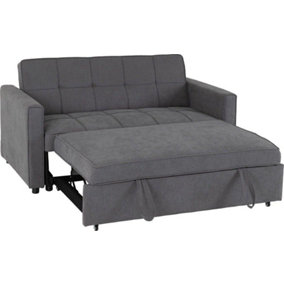 Astoria Sofa Bed in Grey Fabric Contemporary and minimalist