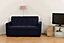 Astoria Sofa Bed - L189 x W162.5 x H90 cm - Navy Blue Fabric