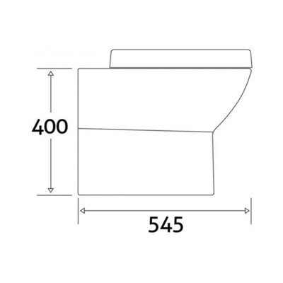 Astral Back to Wall Toilet with Soft Close Toilet Seat & Anti-Bacterial Glaze - 8