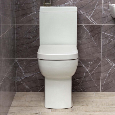 Astral Comfort Height Close Coupled Toilet with Soft Close Seat & Cistern - 3