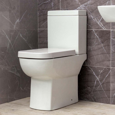 Astral Comfort Height Close Coupled Toilet with Soft Close Seat & Cistern - 4