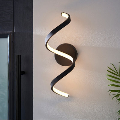 Astral LED Wall Light - Textured Black Finish Warm White 3000K Corrosive Resistant IP44 Rated