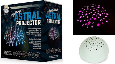 Astral Projector Children's Nursery Night Light - Stars & Moon