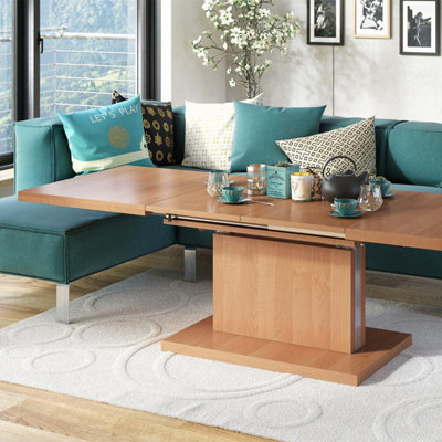 Astrid 80 in Extending Coffee Dining Table Alder