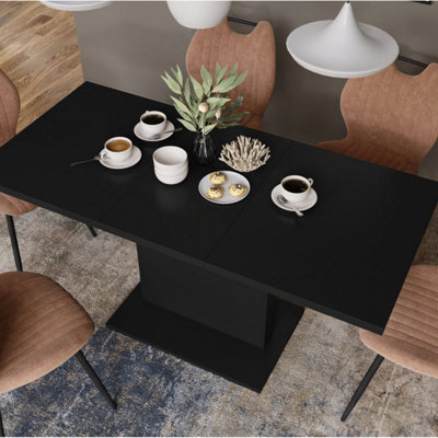 Astrid Mini 2 in 1 Extending Coffee / Dining Table - Black