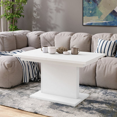Astrid Mini 2 in 1 Extending Coffee / Dining Table - White